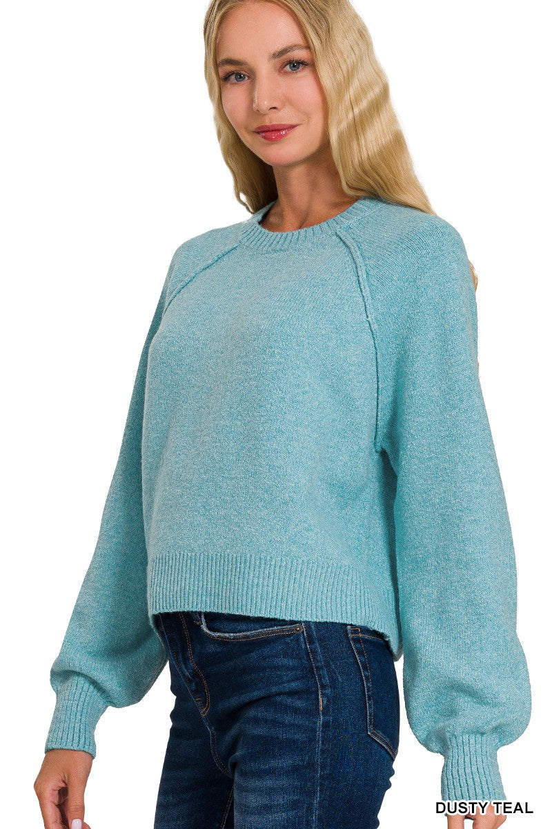 Melange Reglan Sweater