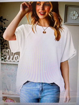 Solid Urban Ribbed Top