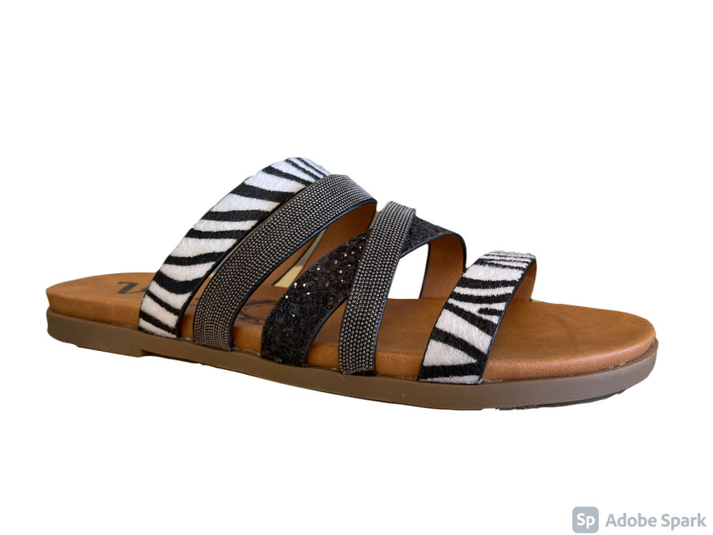 Zebra Flat Sandal